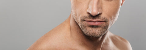 Mature man with stubble